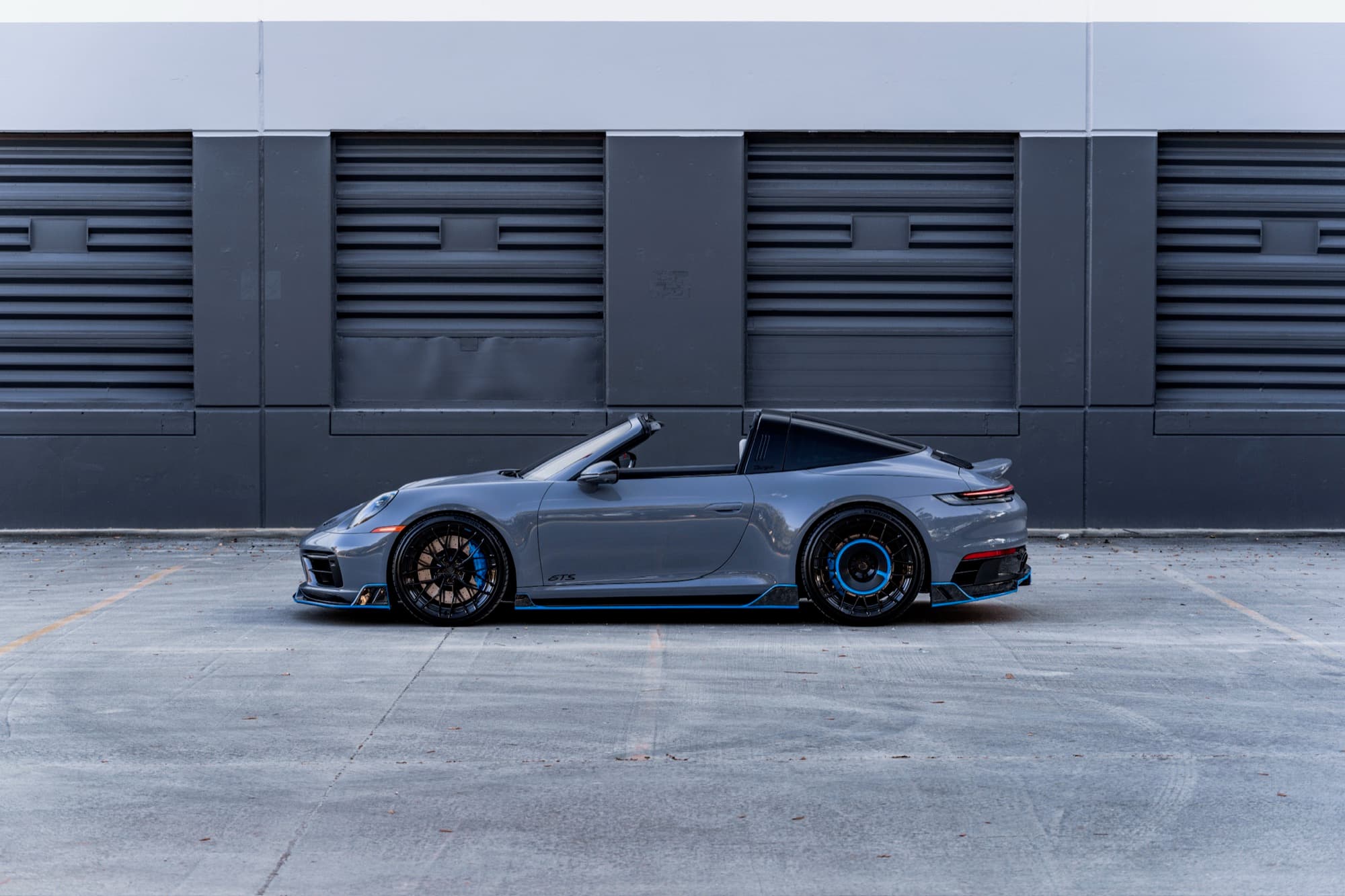 Porsche 911 GTS at sunset
